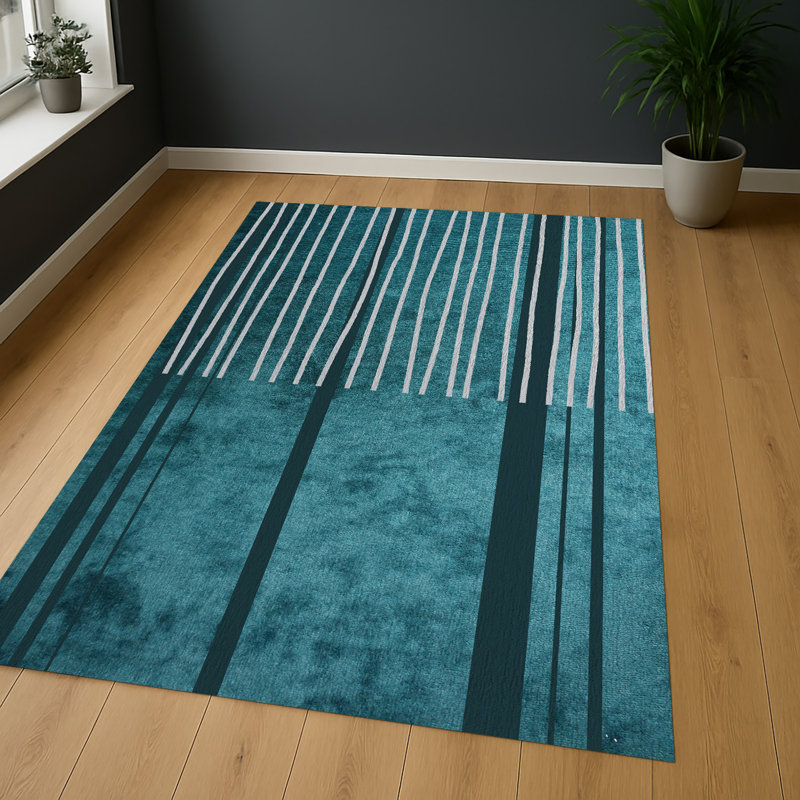 Geometric Area Rug, Runner 70 x 140 cm