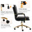 Chaise de bureau pivotante rembourrée en cuir-2041981649