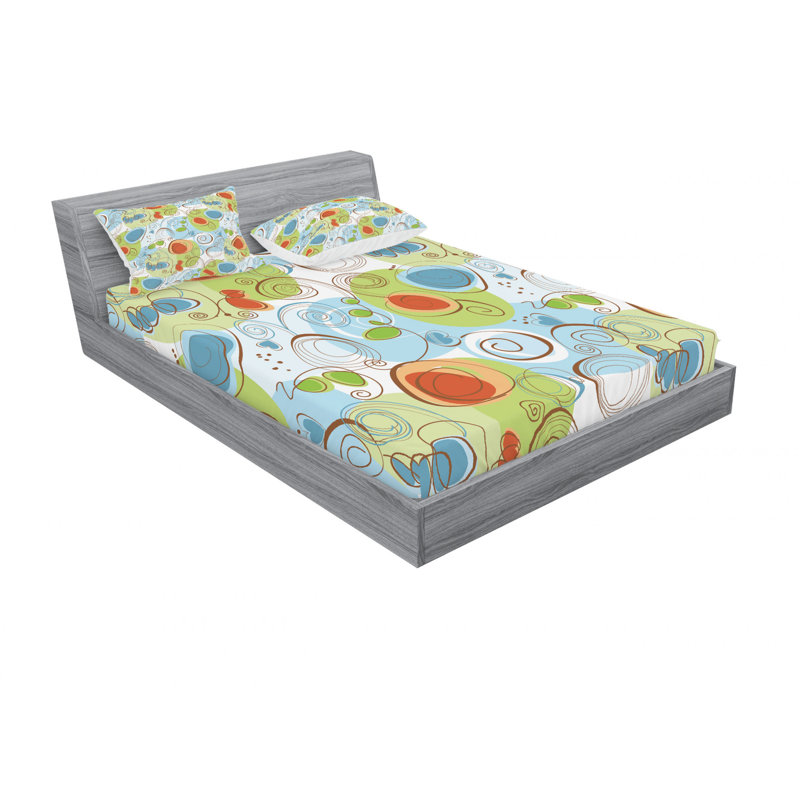 Microfiber Sheet Set, Queen Sheet Set with Fitted Sheet