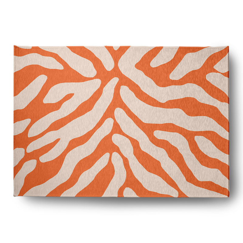 Soniea Chenille Animal Print Indoor Rug, Rectangle 5' x 7'