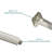 8" Ceiling Mounted Square Shower Arm with Flange-100702524