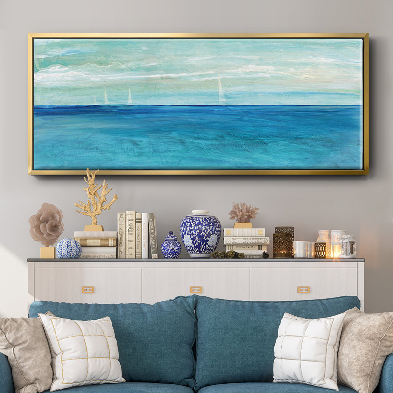 St. Maarten- Framed Canvas, 24" H x 60" W
