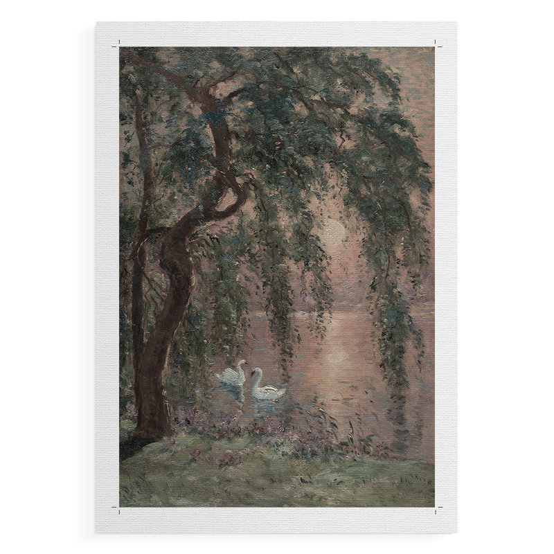 Paysage rétro CXIV - impression sur toile seulement - non encadrée