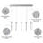 Hamrnand - Light Modern Kitchen Island Pendant Light Dimmable LED Mini Crystal Pendant Lighting-153698466-153698469