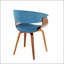 Fauteuil d'appoint de salle à manger de style moderne du milieu du siècle, avec support ergonomique et revêtement en tissu durable pour une utilisation polyvalente à la maison