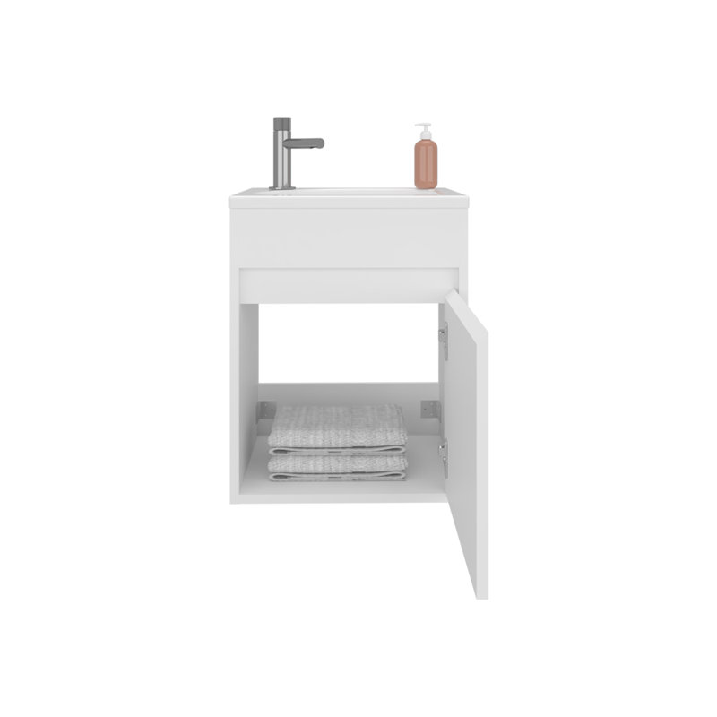 Évier de salle de bain Sutcliffe, Blanc