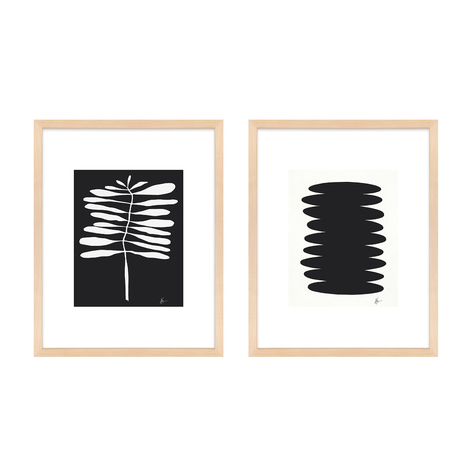 Flora 5&6 by Lee Lessem, Brown Framed, 50" H x 80" W x 1.25" D