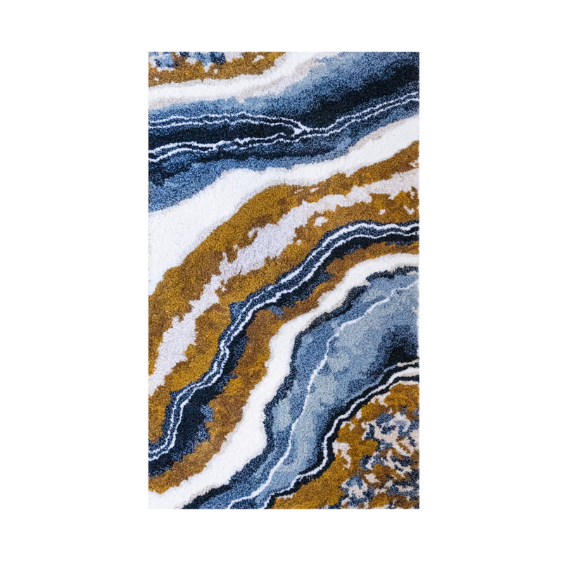 Mystery Abstract Bath Rug, 24" W x 39" L