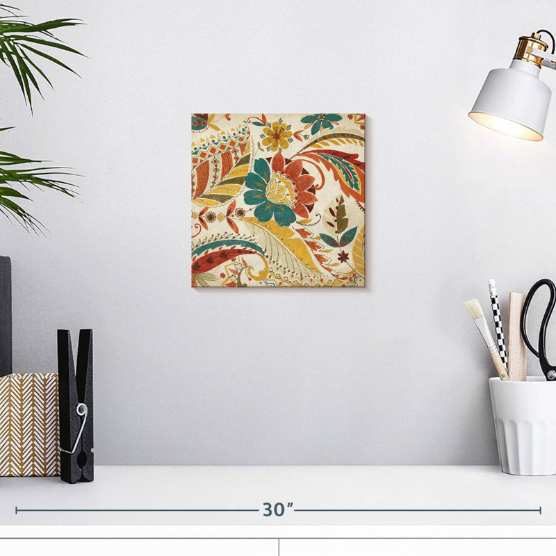 Kerner Boho Paisley Spice I, H 10 po x l 10 po