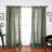 Gathered Linen-Textured Grommet Semi-Sheer Curtains-1476557346-1476557345