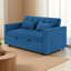 Canapé-lit pliable polyvalent de 54,33 pouces en 3 longueurs, canapé-lit moderne en velours, dossier réglable-1101668049