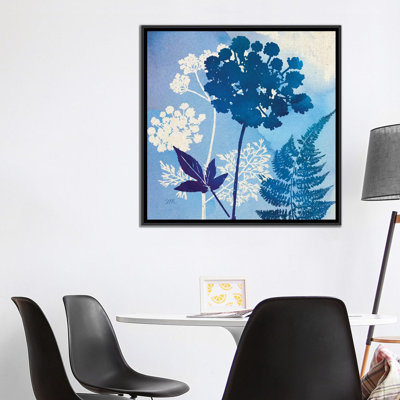 « blue sky jardin pattern iv », impression sur toile