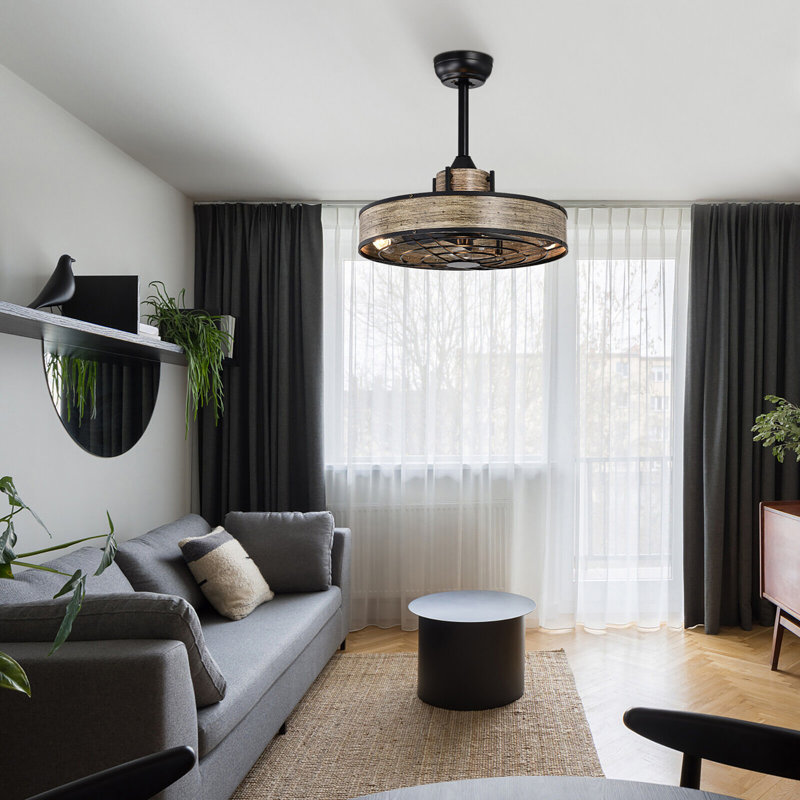 Poling Ceiling Fan with Light Kit