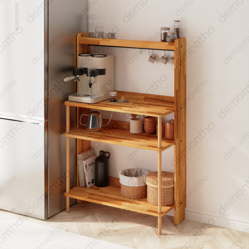 Support pour bar à café à 4 niveaux Narva - Tablette compacte à niveaux pour la cuisine ou le salon