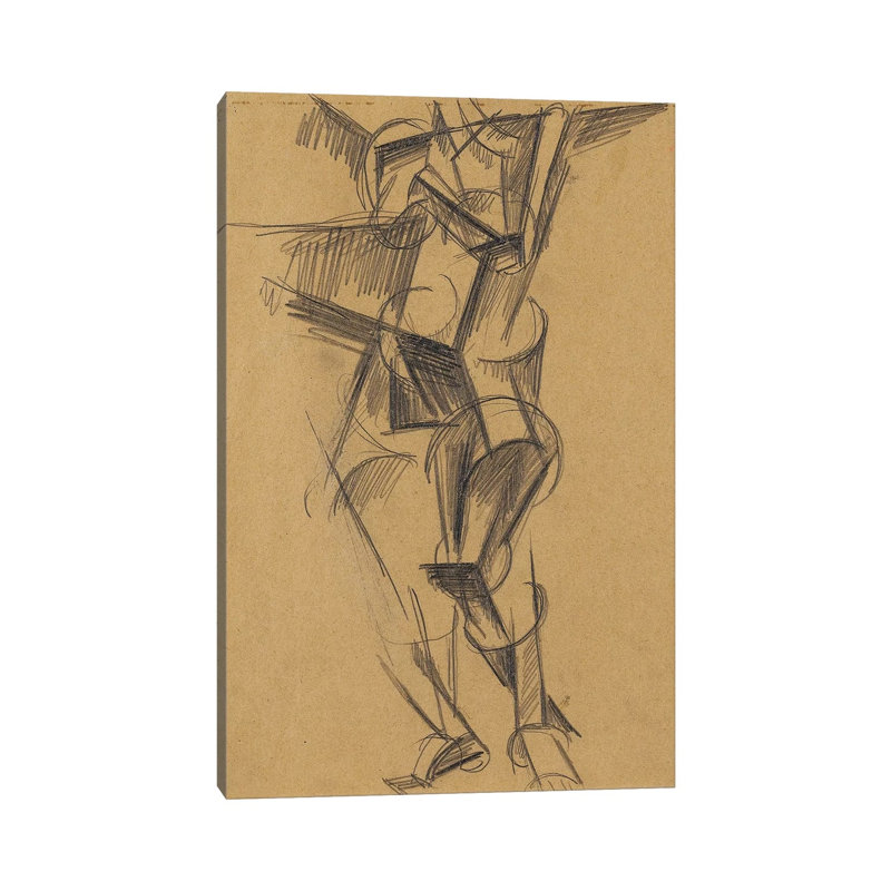 Cubist Man (Standing Figure), 1915 by Lyubov Popova - Wrapped Canvas Print, 30.48cm H x 20.32cm W x 1.905cm D