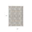 Tapis extérieur lavable à motif médaillon beige / kaki 3 'x 5' Taupe