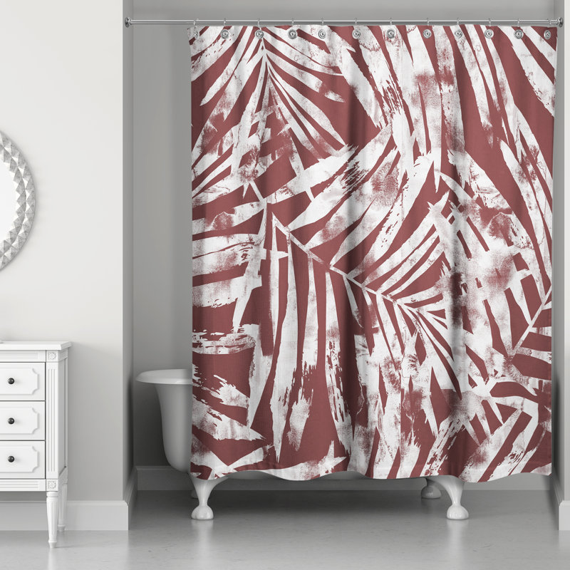 Rideau de douche Rumen, Rouge