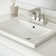 Dekorman 16.7'' White Ceramic Rectangular Bathroom Sink with Overflow