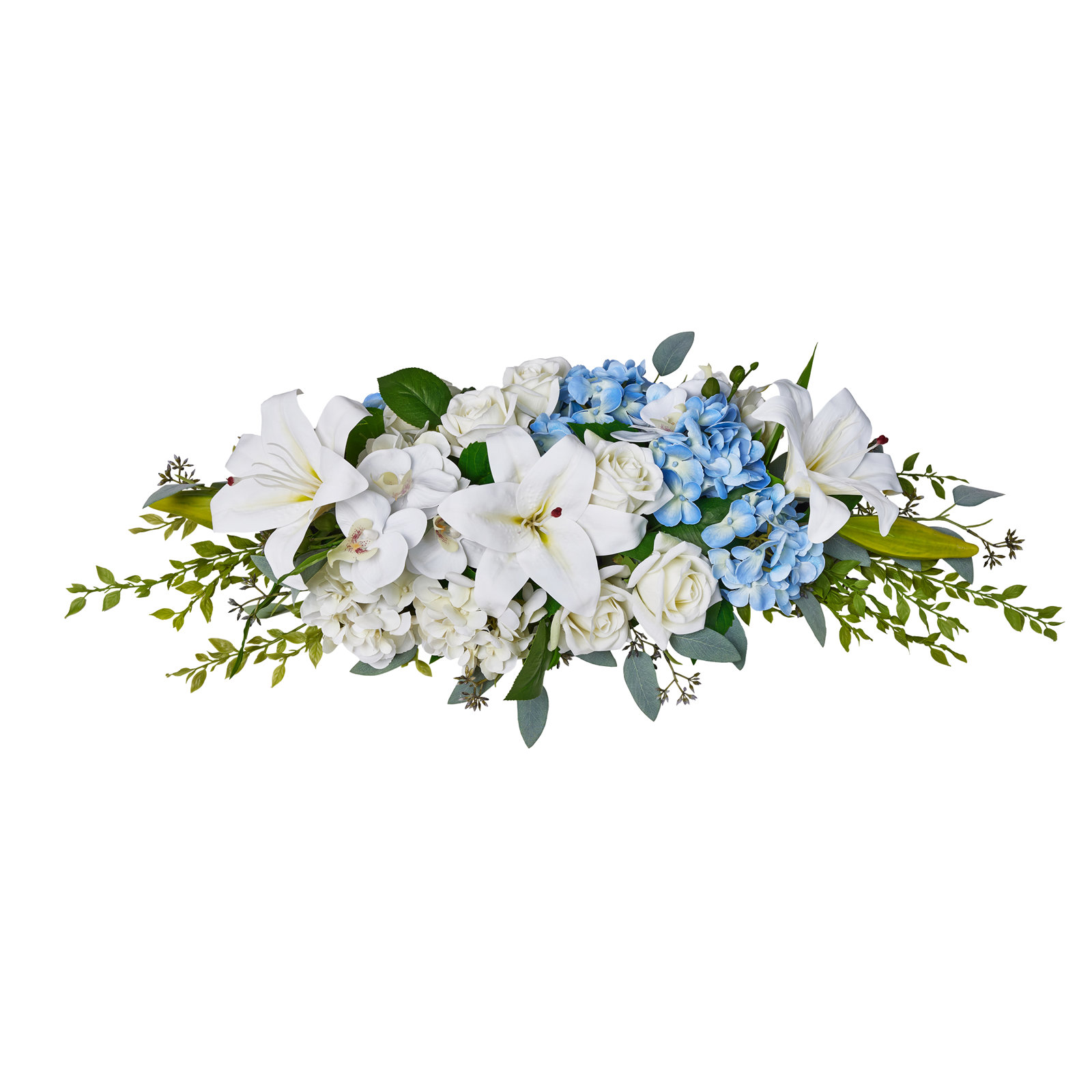 Wedding Arch Flowers 36In Artificial Floral Arch Swag - Full Wedding Backdrop Flowers For Ceremony Aisle Reception, Reusable Faux Wedding Decorations For Outdoor Indoor
