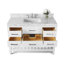 Ensemble de meuble-lavabo simple 48 po avec miroir Carrie-160211482-160229952-160229953