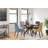 Goodall Round with Solid Wood Base Dining Table