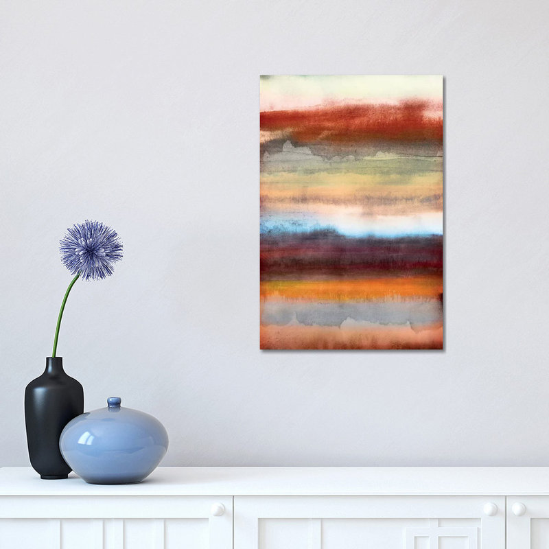Tribal Colour Wash II by PI Studio - Wrapped Canvas Panoramic Painting, 30.48 cm H x 45.72 cm W