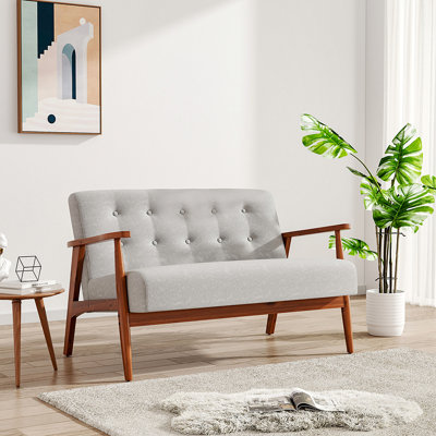 Wasser Fabric 126cm Reception Loveseat