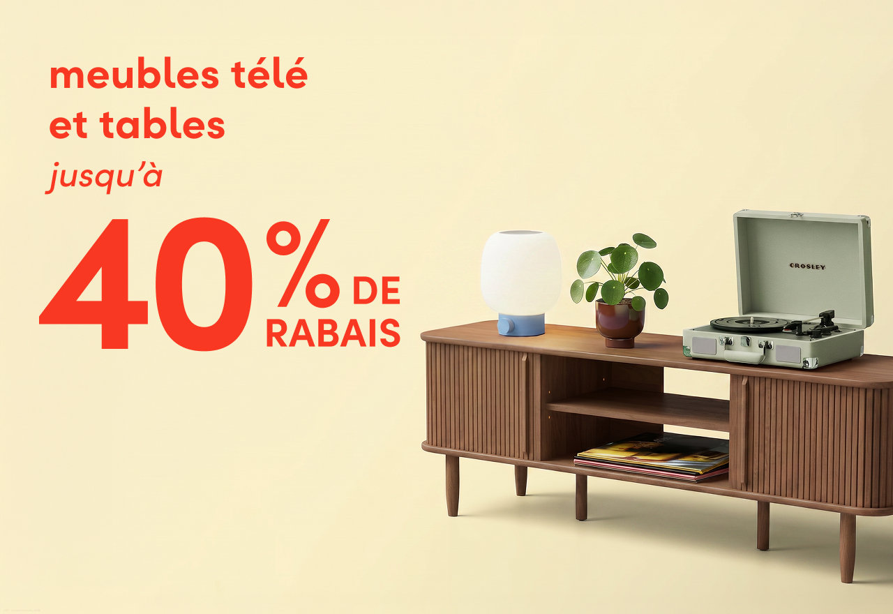 meubles télé et tables en solde