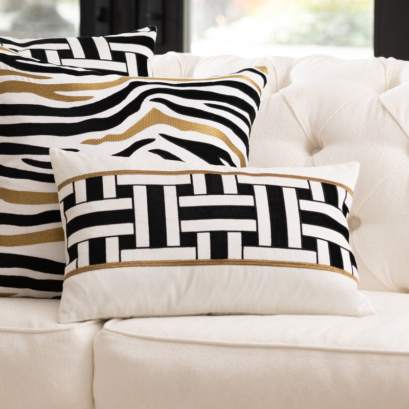 Tommy Geometric Throw Pillow