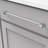 Midway Collection Pull 12" Center to Center Cabinet Pull Crysacrylic with Chrome - Contemporary Hardware for Drawers & Cabinets-90847738