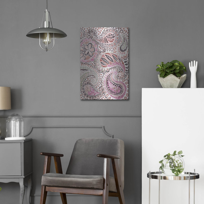 «Paisley Print 1» par Yvette St. Amant, art mural en métal, H 24 po x l 16 po