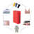Fabric Rolling Laundry Hamper with Handles-1070013000