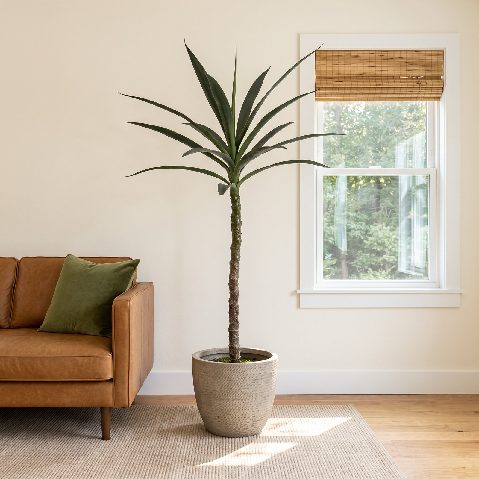 Faux Tree in Pot, 44" H x 10" W x 10" D