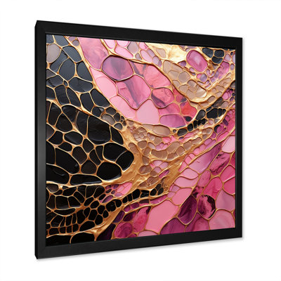 Minimalisme, poteries en or rose - grandes spirales abstraites