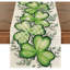 Chemin de table Clover Shamrocks Eucalyptus Buffalo - Vert / multicolore