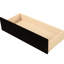 Lit plateforme simple avec deux tiroirs pratiques - Bois massif pour un cadre de rangement confortable pour la chambre à coucher-1343571873