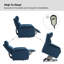 Fauteuil inclinable électrique avec dossier capitonné Armenuhi-85036460