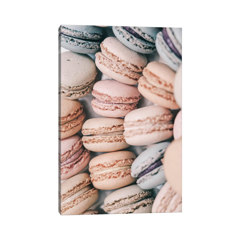 Pastel Macarons - Wrapped Canvas Print, 66.04 cm H x 45.72 cm W x 1.91 cm D
