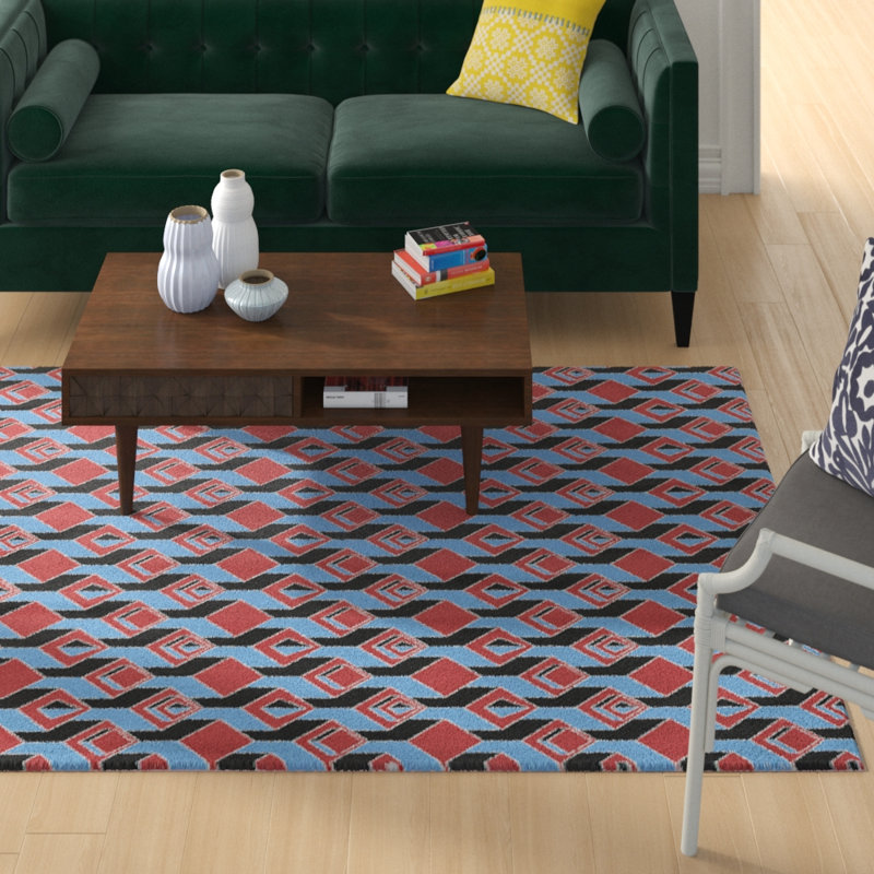 Jordao Geometric Indoor Rug, Rectangle 5' x 7'