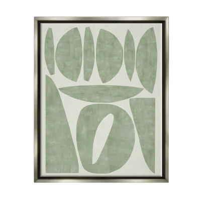 «Wrought Studio ™ Modern Green Shapes», encadrée par Flore Kouta