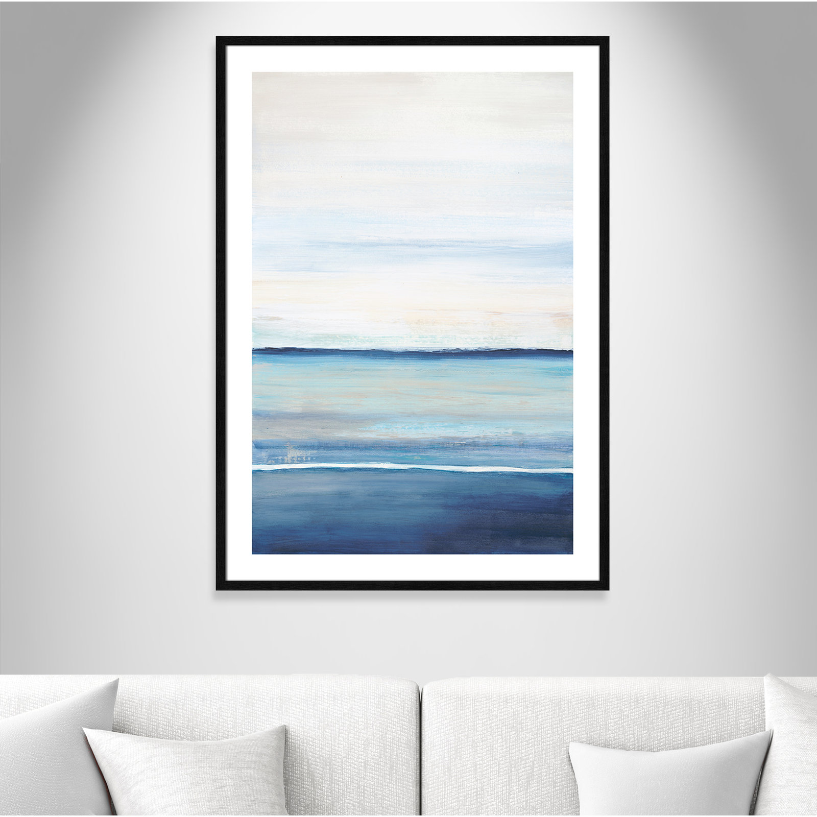 Emmit "Distant Whispers" Print by Filippo Ioco, Black Wood Framed Paper, 41.5" H x 29.5" W x 0.75" D