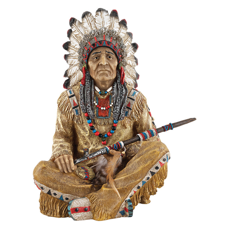 Noble Feathers Native American Figurine