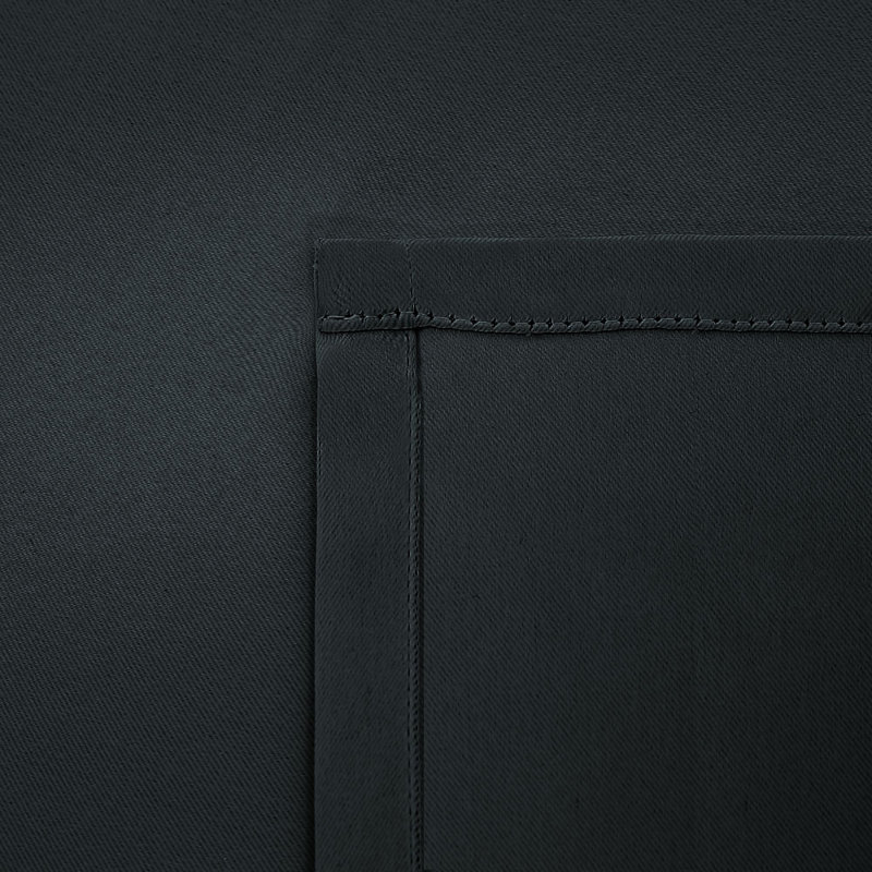 Room Darkening Curtain, Black, Single Panel 168cm Width x 213cm Drop