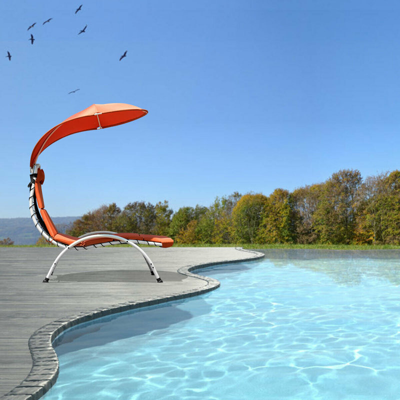 Chaise longue suspendue Daquan, Orangé