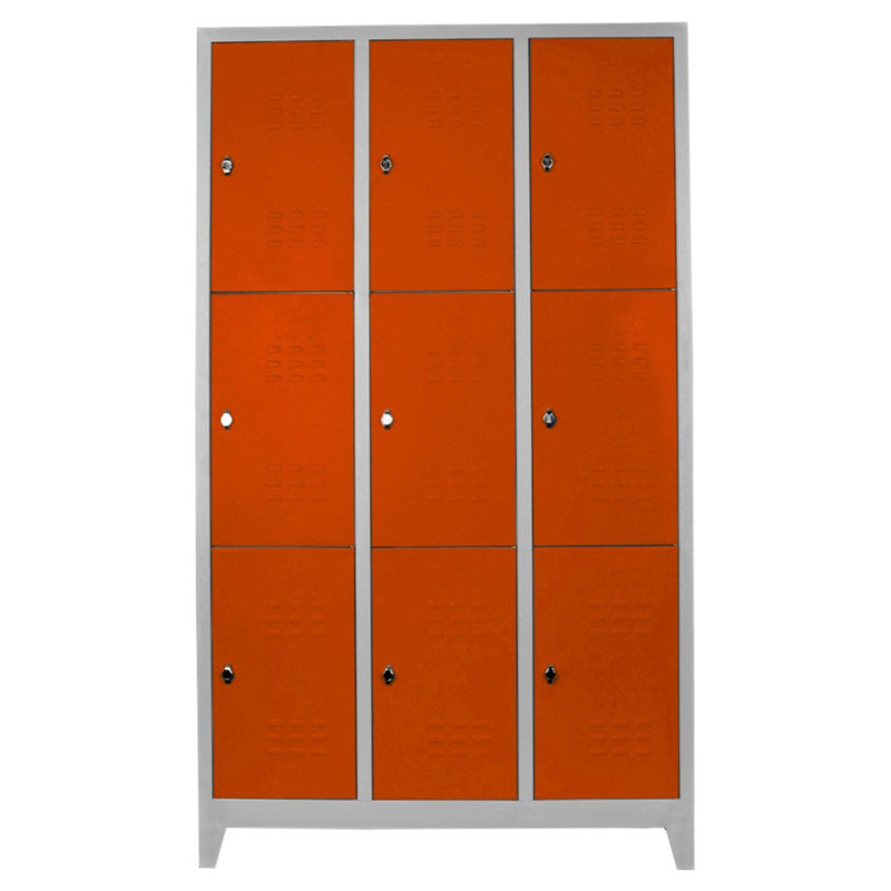 Armoire de rangement Locker, H 78,7 po x l 46,1 po x P 15,7 po, Orange