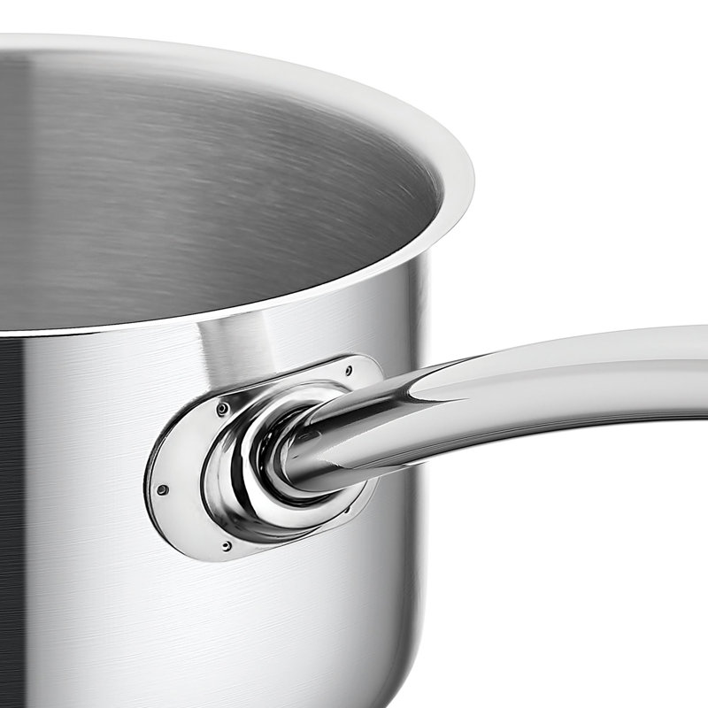 Casserole en acier inoxydable de 1 litre en argent Korkmaz Gastro Proline