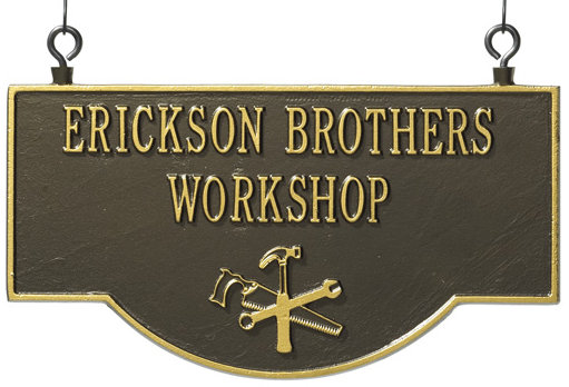 Garage Workshop Two-Sided Hanging Sign