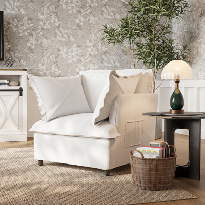 Fauteuil surdimensionné 38 po avec accoudoirs