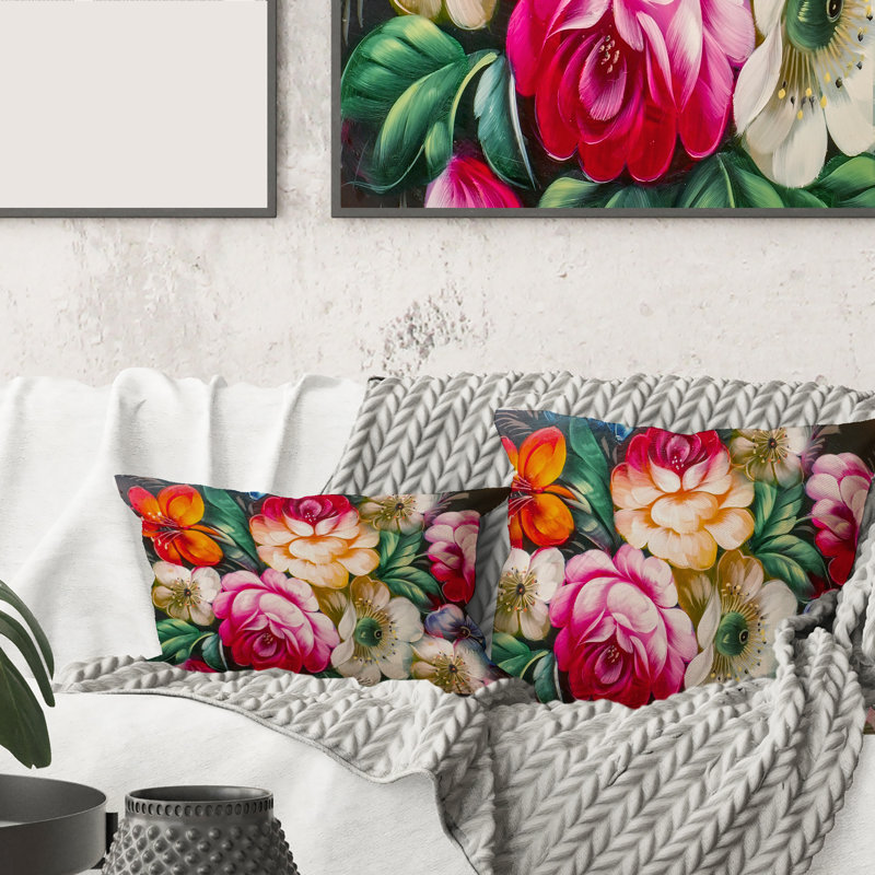 Floral Throw Pillow