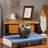 Antique Gold & Midnight Blue Owl statue
